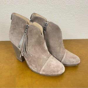 Rag & Bone Margot Fringe Cap Toe Suede Booties Size EU 37 Women